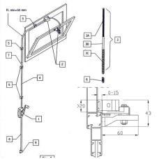 BRAÇO PARA BASCULANTE 41583 D